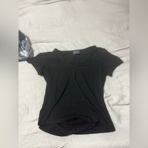 Olivia Rae basic Black v neck top